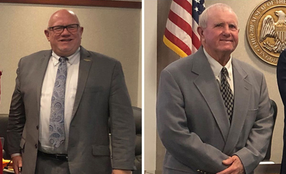 <strong>Mark Gardner, left, was chosen president and Jessie Medlin, right, will remain as vice president of the DeSoto County Board of Supervisors.</strong> (Beth Sullivan/The Daily Memphian file)