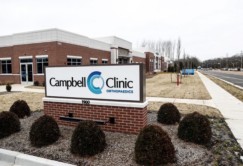 <strong>Campbell Clinic&rsquo;s new Collierville facility is at the northwest corner of Poplar Avenue and Bailey Station Road.</strong> (Mark Weber/The Daily Memphian)