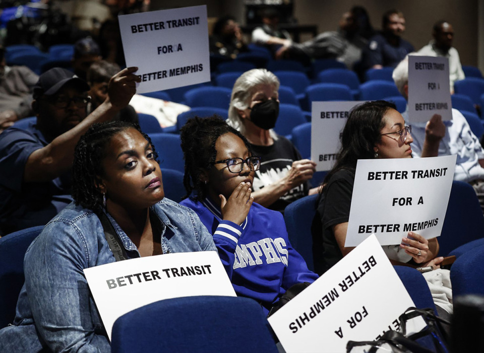 <strong>Community members attend a Memphis Area Transit Authority board meeting on Tuesday, October 22, 2024.</strong> (Mark Weber/The Daily Memphian file)