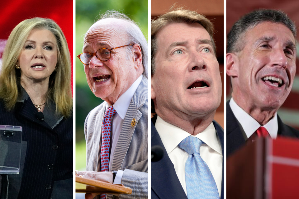 <strong>From left to right, U.S. Sen. Marsha Blackburn, U.S. Rep. Steve Cohen, U.S. Sen. Bill Hagerty and&nbsp;U.S. Rep. David Kustoff.</strong> (The Daily Memphian file)&nbsp;