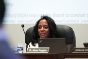 <strong>Superintendent Marie Feagins address the claims made against her by the Memphis-Shelby County Schools board Jan. 14.&nbsp;</strong>(Patrick Lantrip/The Daily Memphian)