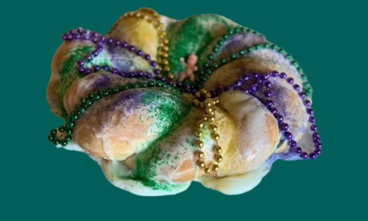 The King Cake from&nbsp;Sweet LaLa&rsquo;s Bakery. (Courtesy La Baguette)