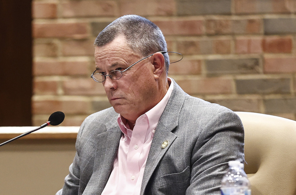 <strong>Then-Germantown Alderman Jon McCreery attends a Board of Mayor and Aldermen meeting Oct. 23, 2023.</strong> (Mark Weber/The Daily Memphian file)