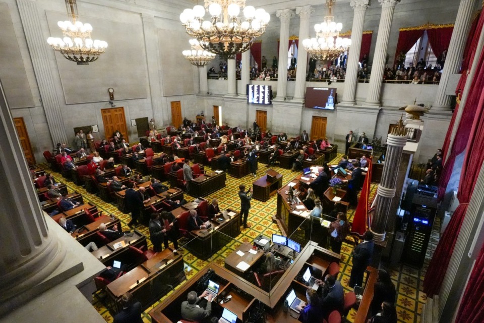 <strong>In 2023, the Tennessee House&nbsp;expelled Reps. Justin Jones and Justin J. Pearson for a protest on the floor calling for gun control after a&nbsp;deadly school shooting.&nbsp;</strong> (George Walker IV/AP file)