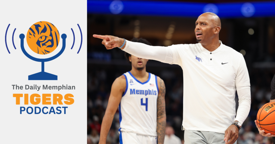 <strong>Memphis Tigers Head Coach Penny Hardaway reacts against the Ole Miss Rebels during the second half at FedExForum on Saturday, Dec. 28, 2024.</strong> (Wes Hale/Special to The Daily Memphian file)