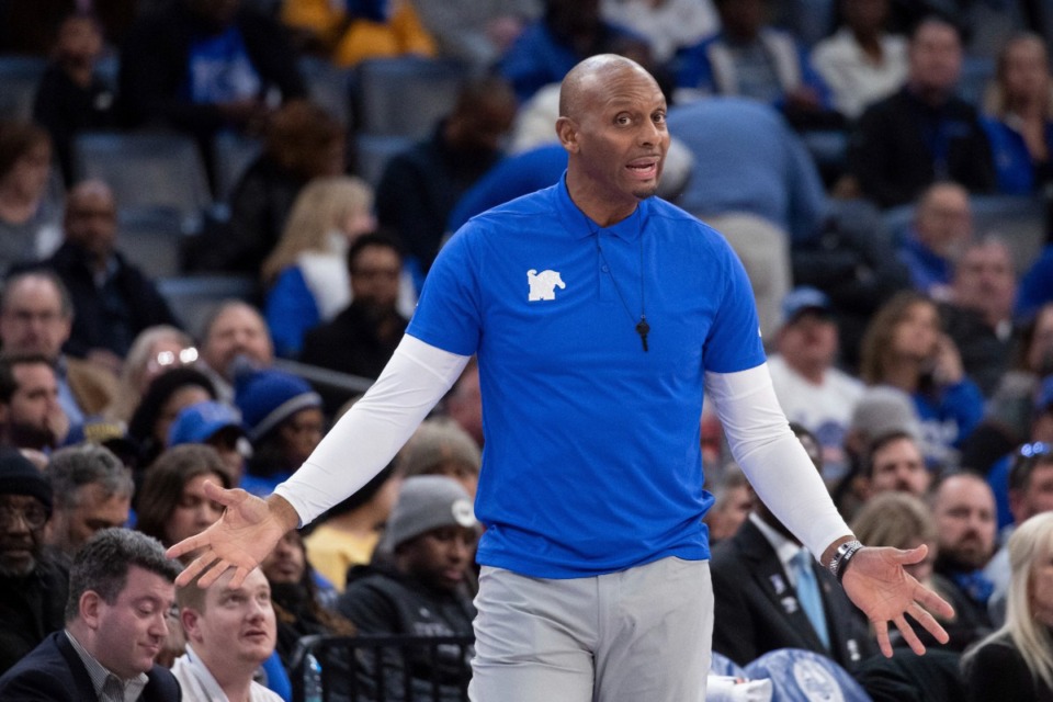 <strong>&ldquo;Any time you play a team that&rsquo;s picked first in the league and you&rsquo;re (picked) second &hellip; that&rsquo;s what it&rsquo;s all about,&rdquo; Memphis Tigers coach Penny Hardaway said.</strong> (Nikki Boertman/AP file)