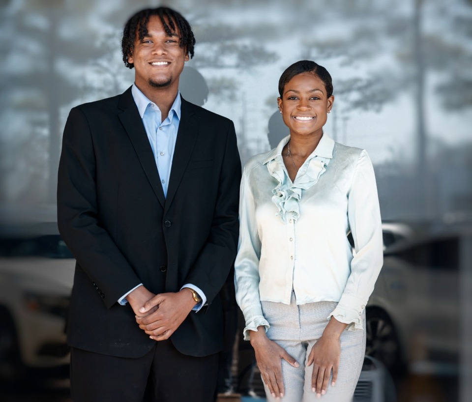 <strong>Interns Brandon LaGrone II and Redding Jackson on Monday, January 27, 2025.</strong> (Mark Weber/The Daily Memphian)