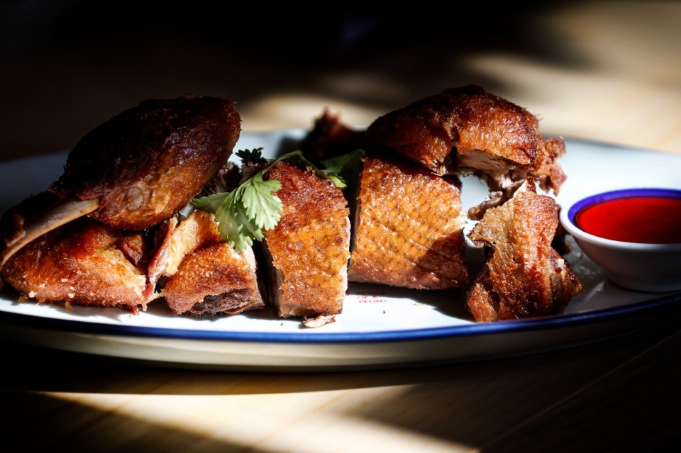 <strong>Crispy Duck is one of the options on the Petals of a Peony menu. Special menu items will be added for the holiday.</strong> (Mark Weber/The Daily Memphian)