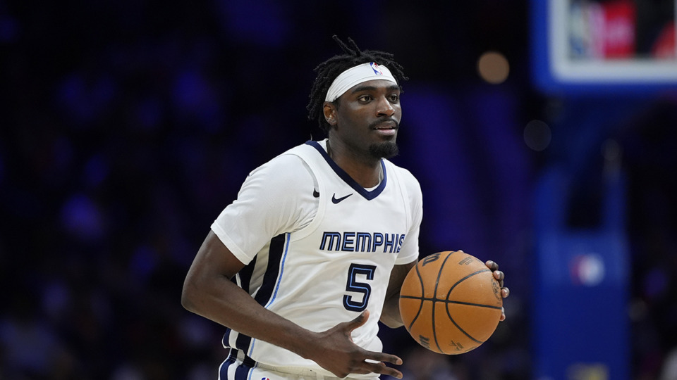 <strong>Memphis Grizzlies' Vince Williams Jr. plays during an NBA basketball game March 6, 2024, in Philadelphia.</strong> (Matt Slocum/AP file)