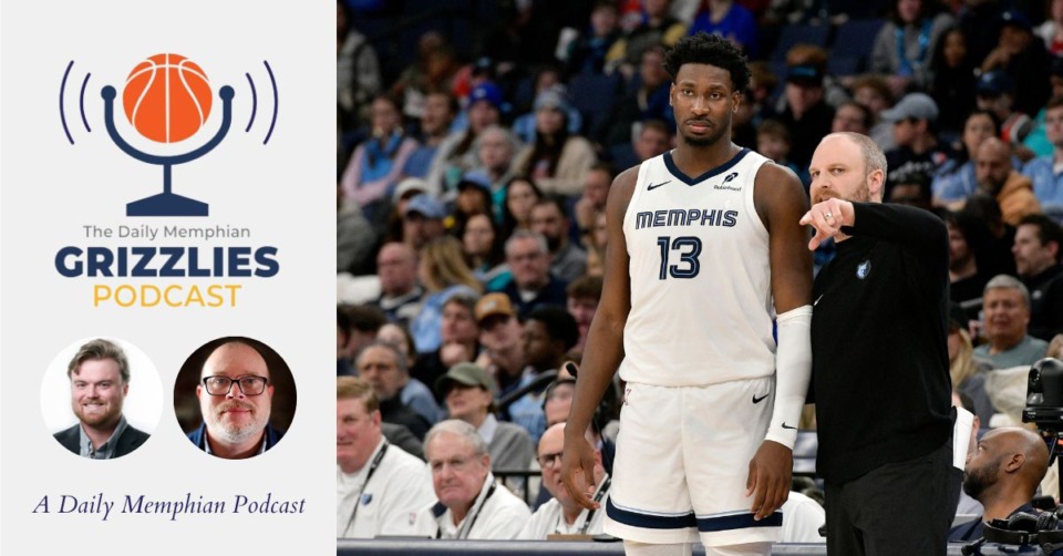 <strong>Memphis big Jaren Jackson Jr. (left) will learn if he has been selected to the game on TNT prior to tipoff.</strong> (Photo by Brandon Dill/AP file)