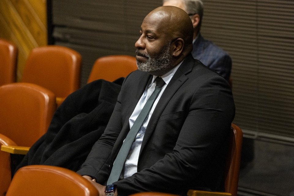 <strong>Scotty Hendricks Jr. listens during a Board of Mayor and Aldermen meeting in Germantown.</strong> (Brad Vest/Special to The Daily Memphian)