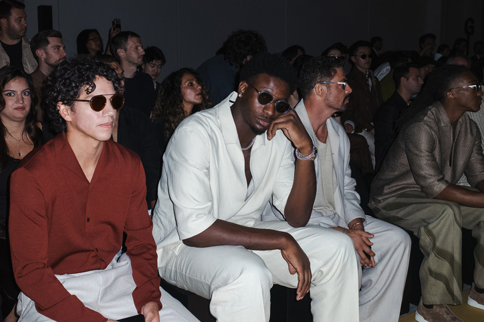 <strong>Jaren Jackson Jr. attended the Zegna show in Milan during Fashion Week in the summer of 2024.</strong> (Courtesy David Herrera)&nbsp;