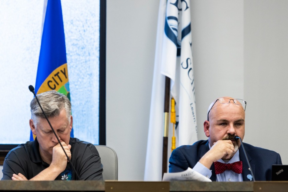 <strong>&ldquo;One of the disparities is the fact that private schools are not held to the same standards or really effectively any standard,&rdquo;&nbsp;Lakeland Schools System board member&nbsp;Jeremy Burnett (right) said, &ldquo;and our students are tested and tested and tested and tested again.&rdquo;</strong>&nbsp;(Brad Vest/The Daily Memphian file)