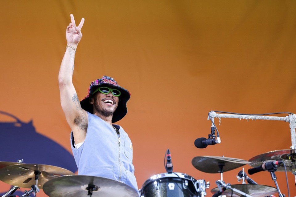 <strong>Anderson .Paak &amp; The Free Nationals perform on the Festival Stage during the New Orleans Jazz &amp; Heritage Festival in New Orleans on April 28, 2024.</strong> (Brett Duke/The Times-Picayune/The New Orleans Advocate via AP file)