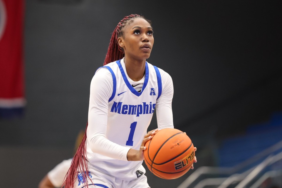 <strong>Memphis Tigers guard Tilly Boler (1) posted a career-high 27 points, including 22 in the second half.</strong> (Wes Hale/The Daily Memphian file)