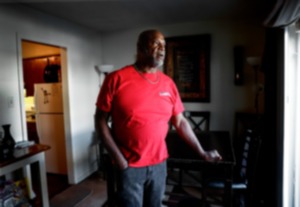 <strong>Former death row inmate Sherwood Brown (at his Parkway Village area apartment on Dec. 2, 2024), was exonerated after spending 28 years behind bars in Mississippi.</strong> (Mark Weber/The Daily Memphian)