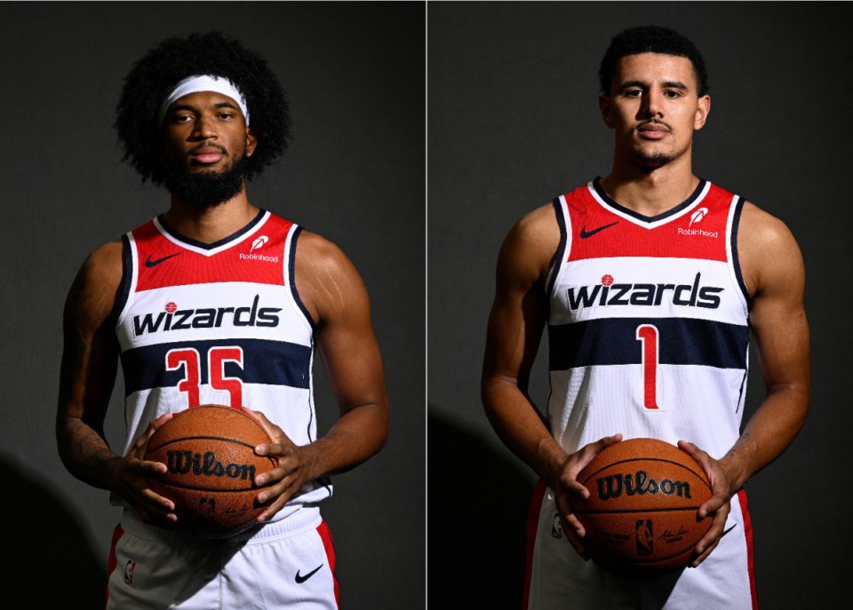 <strong>Two former Washington Wizards players, Marvin Bagley III (left) and Johnny Davis, have joined the Memphis Grizzlies.</strong> (AP file)