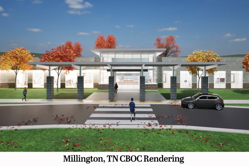 <strong>The VA community-based outpatient clinic that's now under construction at 4943 W. Union Rd. in Millington will be the largest clinic of its kind in Tennessee</strong>. (Rendering submitted by the Memphis VA Healthcare System.)