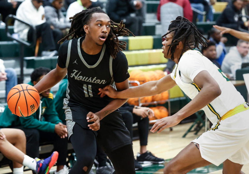 <strong>Houston forward Keron Jackson is among the top scorers in the Memphia-area and he has helped the Mustangs compile a 21-6 record.</strong> (Mark Weber/The Daily Memphian file)