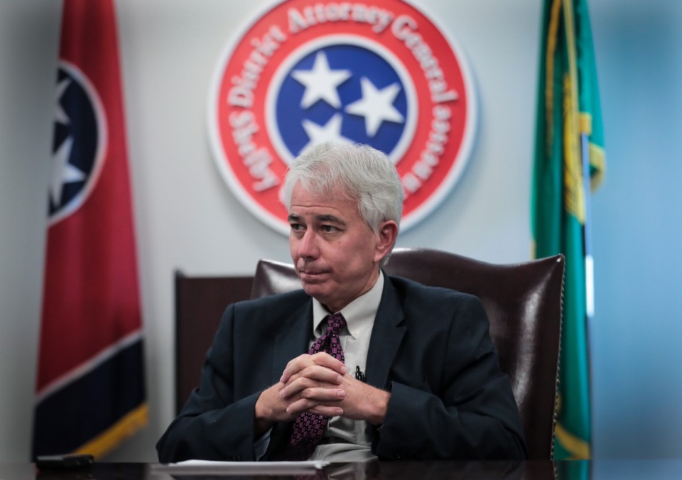 <strong>Shelby County District Attorney General Steve Mulroy sits down for an interview in his office Sept. 13, 2022.</strong> (Patrick Lantrip/The Daily Memphian file)