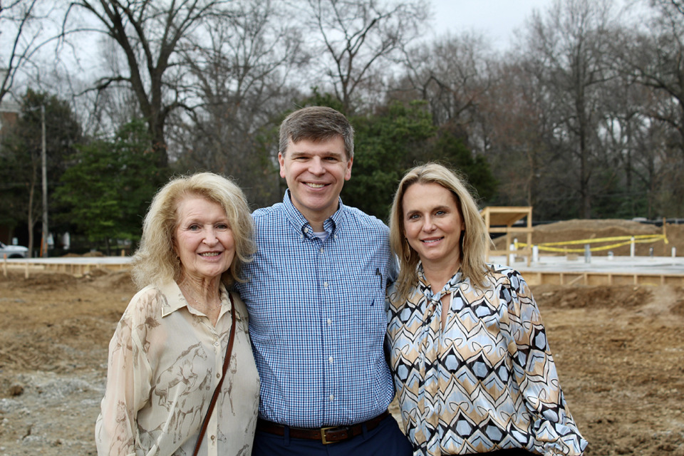 <strong>Becky Wilson (left) is the board chairman for The Front Porch nonprofit, Stephen Cook (middle) is the senior pastor at Second Baptist Church and Melissa Todd (right) is the executive director for The Front Porch.</strong> (Sophia Surrett/The Daily Memphian)