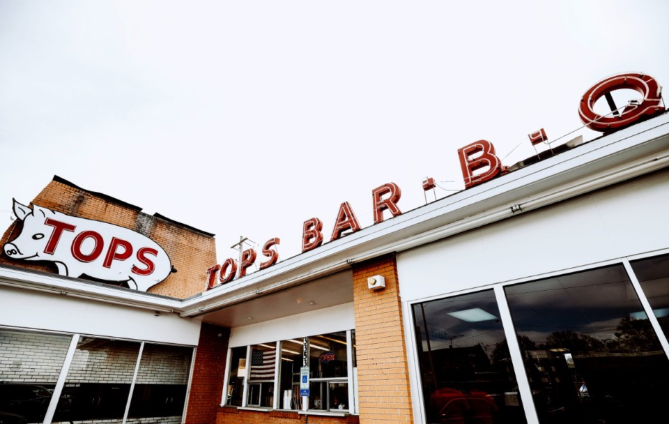 <strong>Another Tops Bar-B-Q restaurant has caught fire. The first recent Tops fire happened early on the morning of Oct. 17, 2024 at the location at 3353 Summer Ave. (seen here).</strong> (Houston Cofield/The Daily Memphian file)