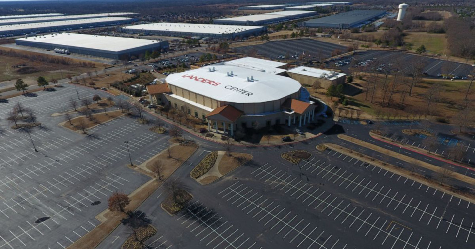 <strong>Aerial view of the Landers Center in Southaven.</strong> (Courtesy Landers Center)