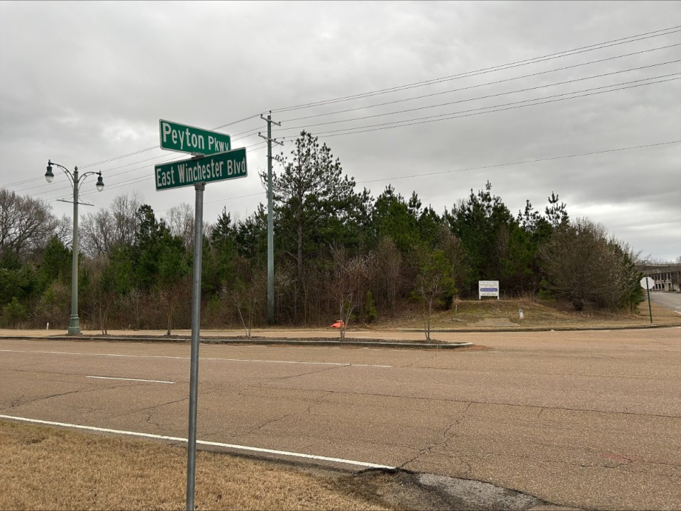 <strong>The Cedar Grove subdivision for seniors is proposed southeast of Peyton Parkway and Winchester Boulevard. The Collierville site sits north of FedEx World Technology Center.</strong> (Abigail Warren/