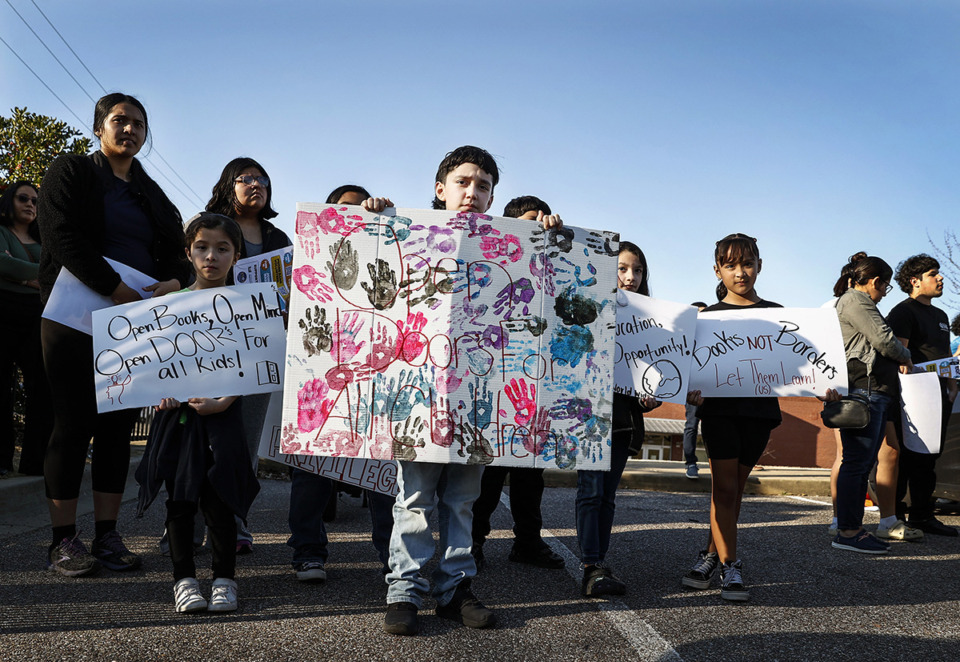 <strong>Community members gather for a rally opposing Tennessee Senate Bill 836 and House Bill 793, which seek to deny or make it difficult for immigrant children to attend K-12 public schools on Monday, March 10, 2025.</strong> (Mark Weber/The Daily Memphian)