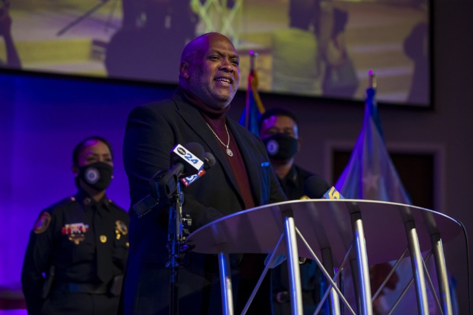 <strong>Pastor Ricky Floyd speaks at a press conference about Memphis violence Thursday, Oct. 14, 2021 at Pursuit of God and Transformation Church.</strong> (Ziggy Mack/Special to The Daily Memphian file)