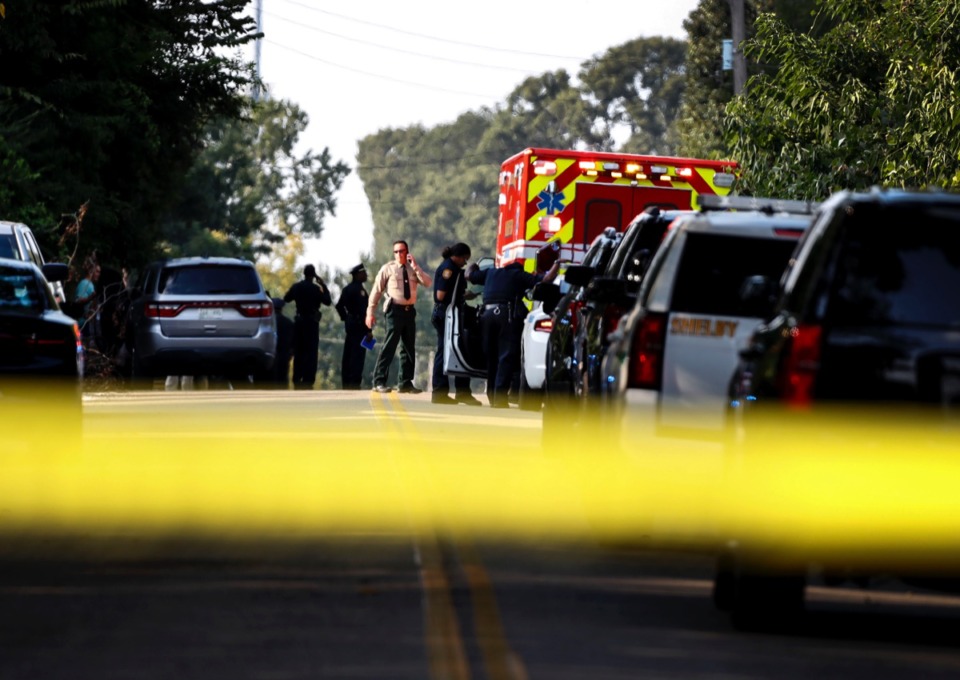 <strong>Two Shelby County Sheriff's deputies were injured and a man killed in an exchange of gunfire on Haven Circle Wednesday, Sept. 18, as the officers served a warrant.</strong> (Mark Weber/Daily Memphian)
