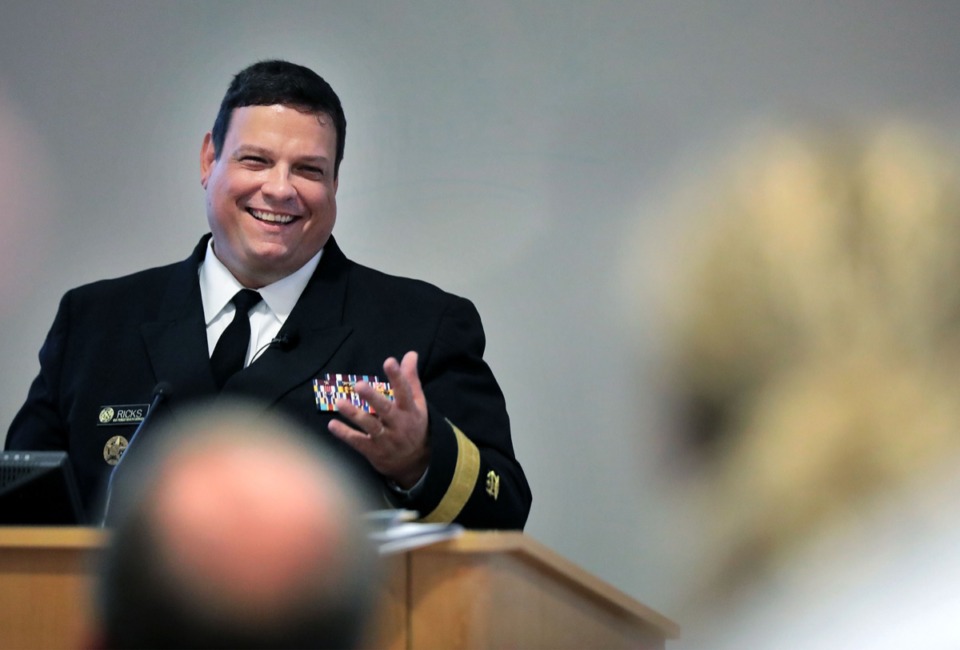 <strong>Assistant Surgeon General gave a personal account of the Surgeon General&rsquo;s Report on Oral Health to an excited group of UTHSC College of Dentistry students and teachers at their Medical District campus Oct. 7, 2019.</strong> (Patrick Lantrip/Daily Memphian)