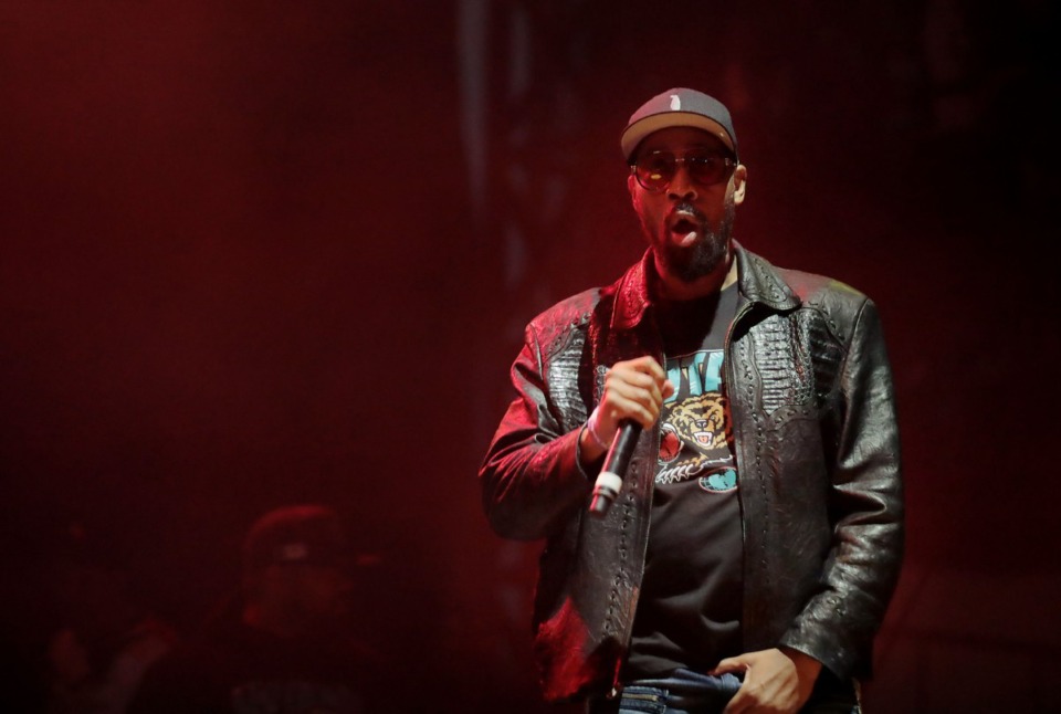 <strong>Wu-Tang Clan performs at the third annual Mempho Music Festival at Shelby Farms on Oct. 19, 2019.</strong> (Patrick Lantrip/Daily Memphian)