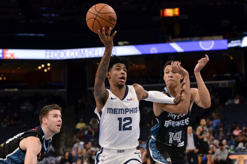 <strong>Some days this season, Grizzlies guard Ja Morant (12, on Oct. 8) will be brilliant. Other days "let it fly" will feel like "let it clank."</strong> (Brandon Dill/AP)