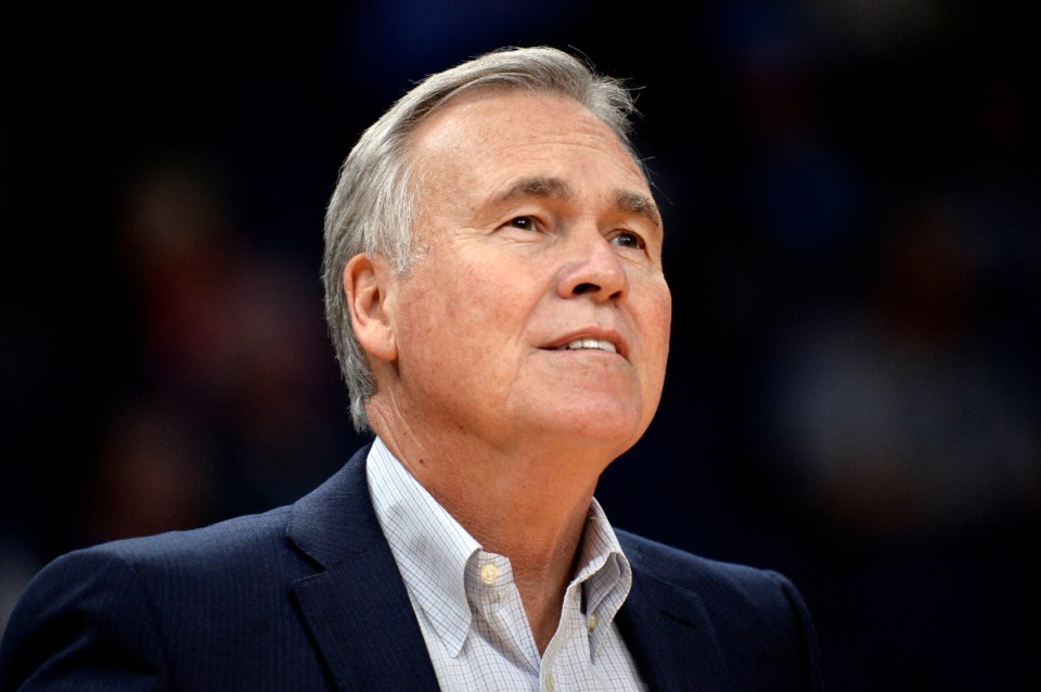 <strong>Houston Rockets head coach Mike D'Antoni watches his team play the Grizzlies in Memphis Nov. 4.</strong> (Brandon Dill/AP)