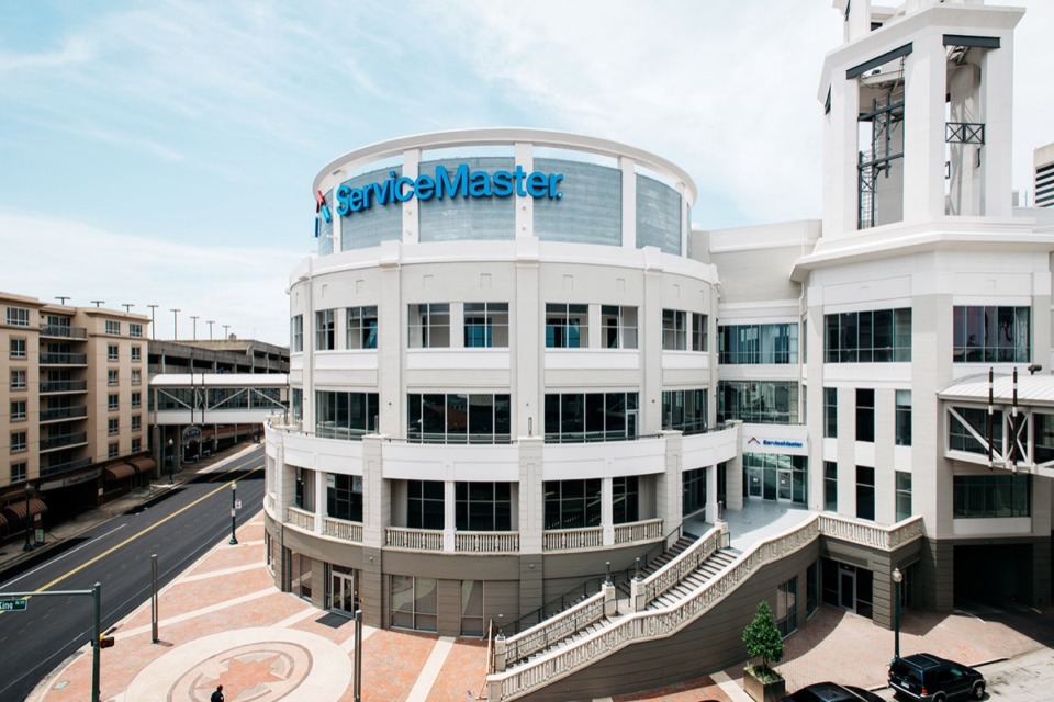 <strong>ServiceMaster's new corporate headquarters opened June 15 in Downtown Memphis, in the former home of Peabody Place Mall.</strong> (File/Daily Memphian)