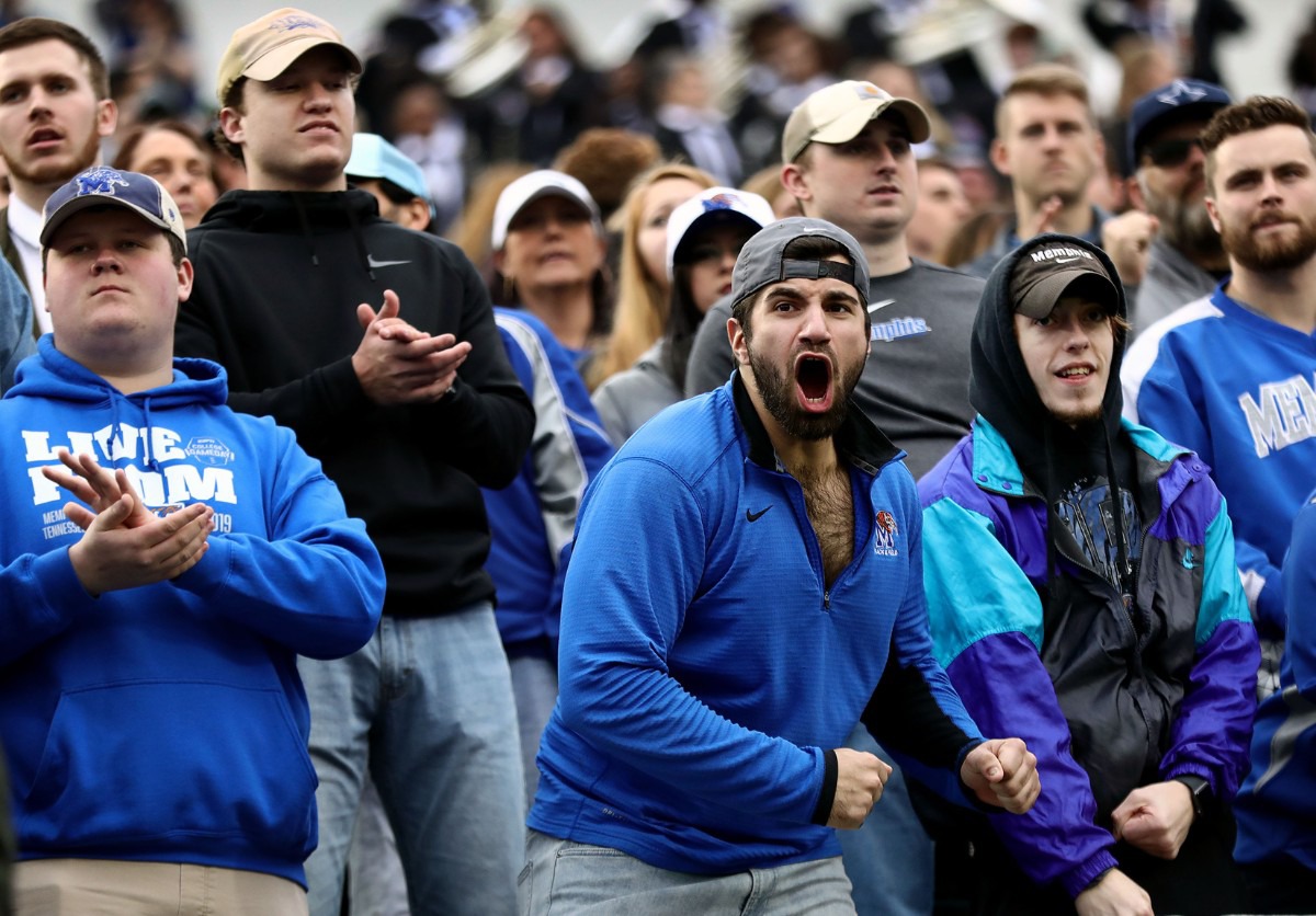<strong>University of Memphis had a lot to cheer about as their Tigers took on the University of Cincinnati Nov. 29.</strong> (Patrick Lantrip/Daily Memphian)