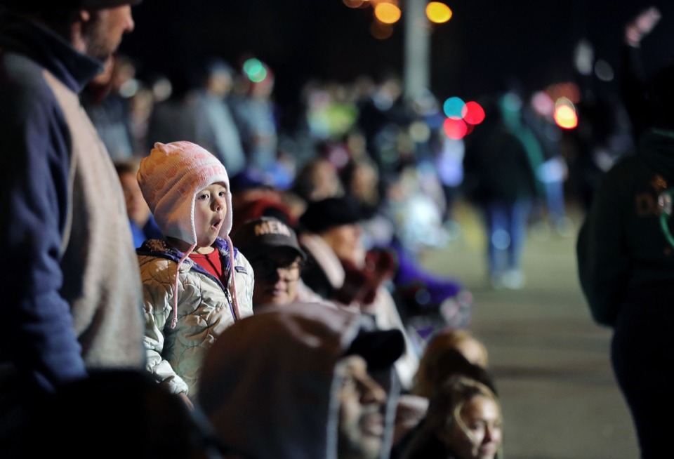 <strong>Crowds lined up Dec. 6 for Collierville's 43rd annual Christmas Parade as it stretched down Byhalia Road.</strong> (Patrick Lantrip/Daily Memphian)