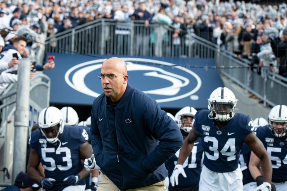 <strong>Penn State head coach James Franklin, seen here in the game against Rutgers in State College, Penn., on Nov. 30., will lead the Lions against the Tigers in the Cotton Bowl.</strong> (Barry Reeger/AP)
