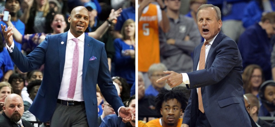 <strong>&ldquo;Last year&rsquo;s game was last year&rsquo;s game,&rdquo; says Tigers coach Penny Hardaway, left, and he has nothing harsh to say about UT coach Rick Barnes, right.</strong> (File/Daily Memphian)