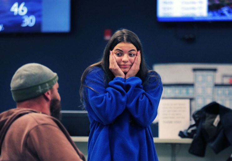 <strong>Marley Gaia, 15, anxiously awaits the results for her learner permit test at the Driver Services and Reinstatement Center on Summer Avenue on Nov. 7, 2019.</strong> (Patrick Lantrip/Daily Memphian)