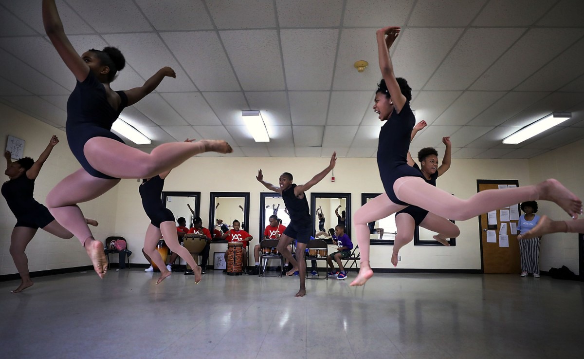 <strong>Young Actors Guild dancers rehearse on July 15, 2019, at Capleville United Methodist on Riverdale Road. The city of Memphis donated a former Orange Mound fire station to the organization, which plans to open a youth arts center there.&nbsp;</strong>(Patrick Lantrip/Daily Memphian)