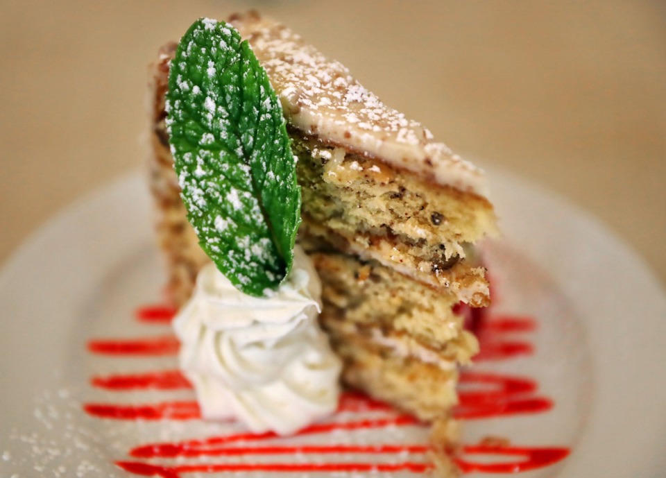 <strong>Italian cream cake is made in house at David Grisanti's Italian restaurant located in the Sheffield Antiques Mall in Collierville.</strong> (Jim Weber/Daily Memphian)