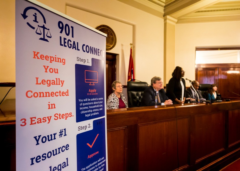 <strong>The Memphis Bar Foundation, Community Legal Center and Memphis Area Legal Services are joining to spearhead a new initiative, 901 Legal Connect. The initiatve was launched Thursday, Feb. 6.</strong> (Ziggy Mack/Special to the Daily Memphian)