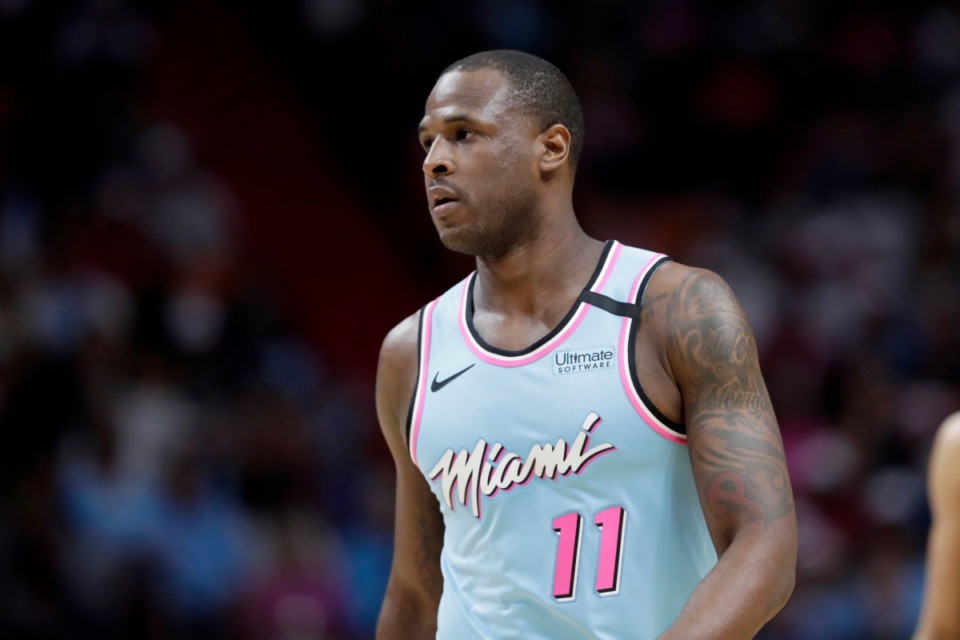 <strong>Miami Heat guard Dion Waiters (11) in action during the first half of an NBA basketball game against the Los Angeles Clippers, Friday, Jan. 24, 2020, in Miami. The Clippers won 122-117.</strong> (AP Photo/Lynne Sladky)