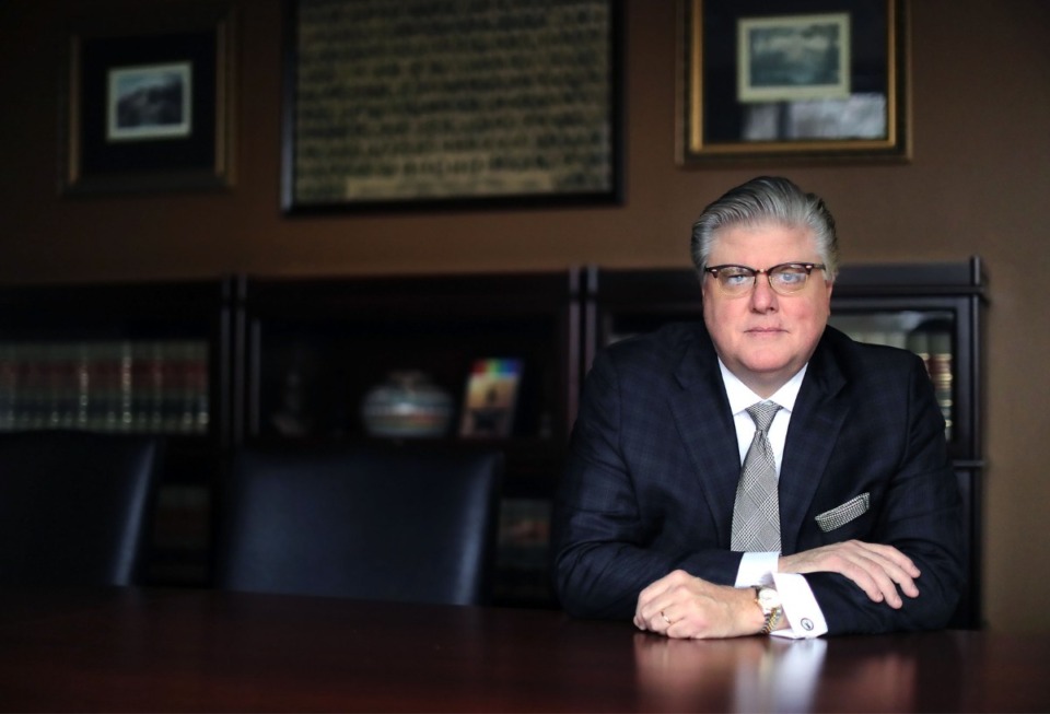 <strong>Divorce attorney Miles Mason, photographed in his Germantown office on Jan. 24, 2020, has written four books. He says navigating divorce in Tennessee is complicated by a state law dependent on the personal values and biases of individual judges.&nbsp;</strong>(Patrick Lantrip/Daily Memphian)