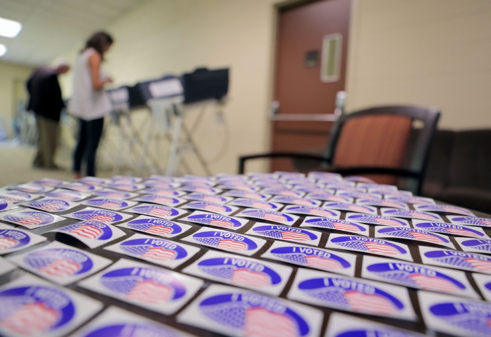 <strong>Residents early vote in the background at Second Baptist Church on Walnut Grove on Sept. 20, 2019.</strong> <strong>Early voting in the Tennessee presidential primaries and the local primaries for Shelby County General Sessions Court Clerks opens on Wednesday, Feb.12, 2020.&nbsp;</strong>(Patrick Lantrip/Daily Memphian)