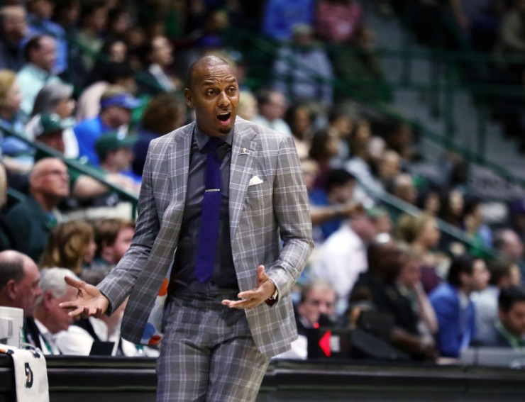 <strong>University of Memphis coach Penny Hardaway reacts to a call during a road game against the Tulane University Green Wave in New Orleans Feb. 29, 2020.</strong> (Patrick Lantrip/Daily Memphian)