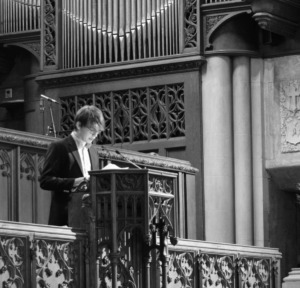 <strong><span class="s1">"Two weeks ago, when I first started working on this sermon, my life looked a lot different," began&nbsp;</span>Peter Calkins' sermon as he spoke at Idlewild Presbyterian Church on March 22, 2020.</strong> (Courtesy of Frank Kelly)