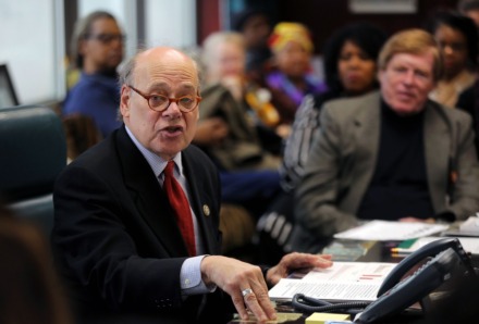 <strong>Congressman Steve Cohen at a townhall meeting in January. In an online press conference Monday, Cohen says matching state standards for gatherings and travel already adopted in Shelby County could ease the strain on Memphis hospitals from the surrounding region once the pandemic reaches its peak here</strong>. (Patrick Lantrip/Daily Memphian file)